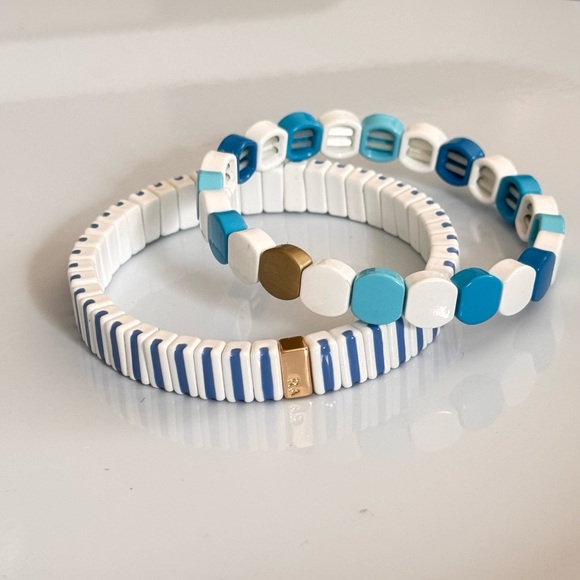 Roxanne Assoulin Turquoise and White Bracelet Set - Picture 5 of 5